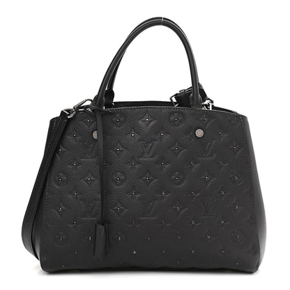 Louis Vuitton Empreinte Studded Montaigne MM Platine 1 of 12