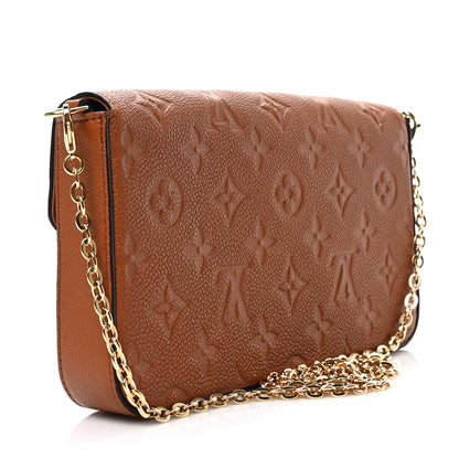Louis Vuitton Empreinte Pochette Felicie Chain Wallet Cognac 3 of 8