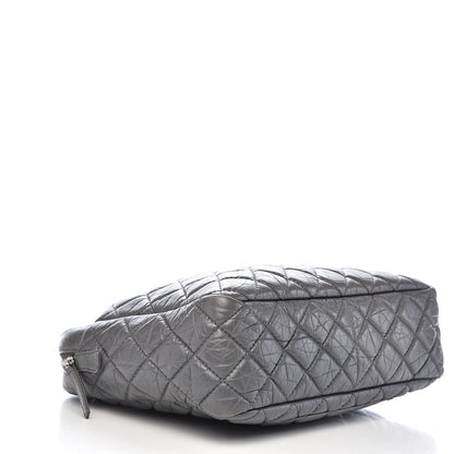 Chanel Aged Calfskin Quilted Large Reissue Camera Case Grey 4 of 14
