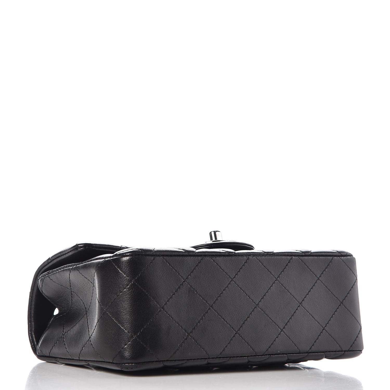 Chanel Lambskin Quilted Mini Rectangular Flap Black 4 of 9