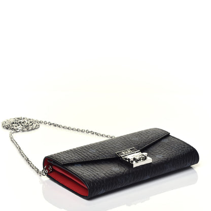 MCM Visetos Large Patricia Wallet On Chain Black Red 3 of 8