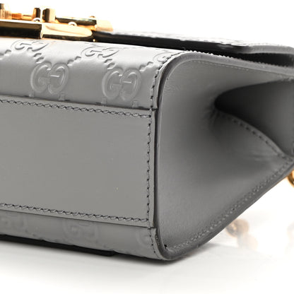 Gucci Guccissima Small Padlock Shoulder Bag Grey 10 of 14