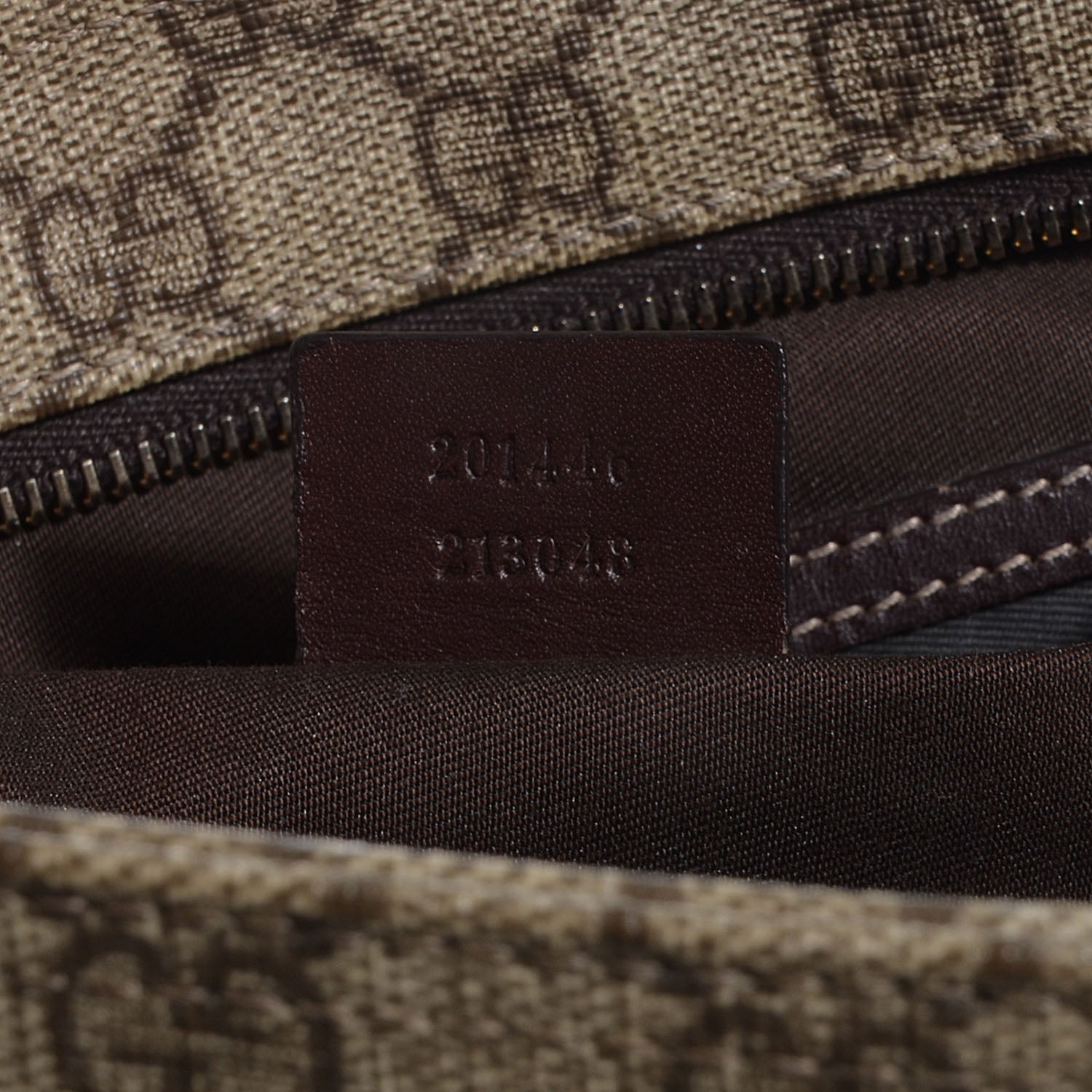 Gucci GG Plus Monogram Large Flat Messenger Bag Beige Brown 7 of 8
