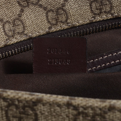 Gucci GG Plus Monogram Large Flat Messenger Bag Beige Brown 7 of 8
