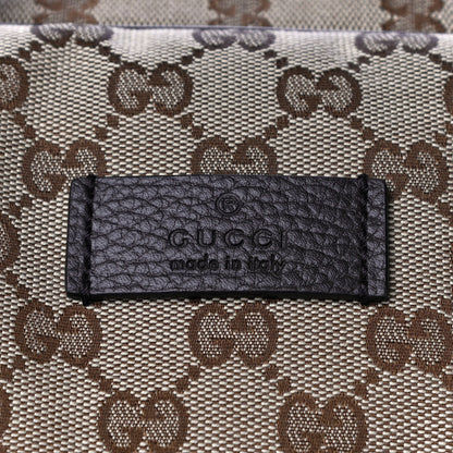 Gucci Monogram Dollar Calfskin Boston Duffle Bag Beige Ebony Testa di Moro Marrone Scuro 8 of 12