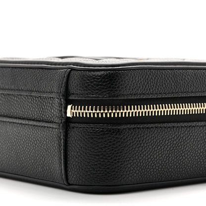Chanel Caviar Quilted Small CC Filigree Vanity Case Black 10 of 10