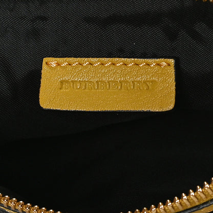 Burberry House Check Bridle Calfskin Peyton Crossbody Yellow 6 of 14