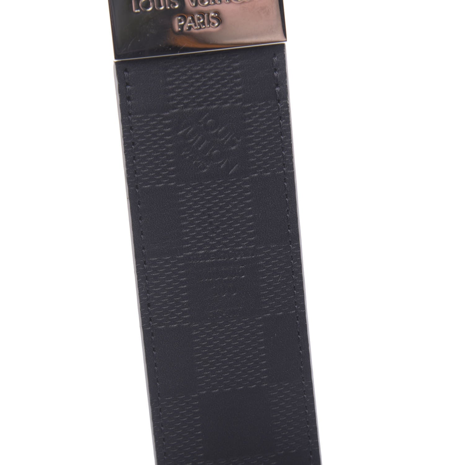 Louis Vuitton Damier Graphite Calfskin 40mm Belt 100 40 4 of 6