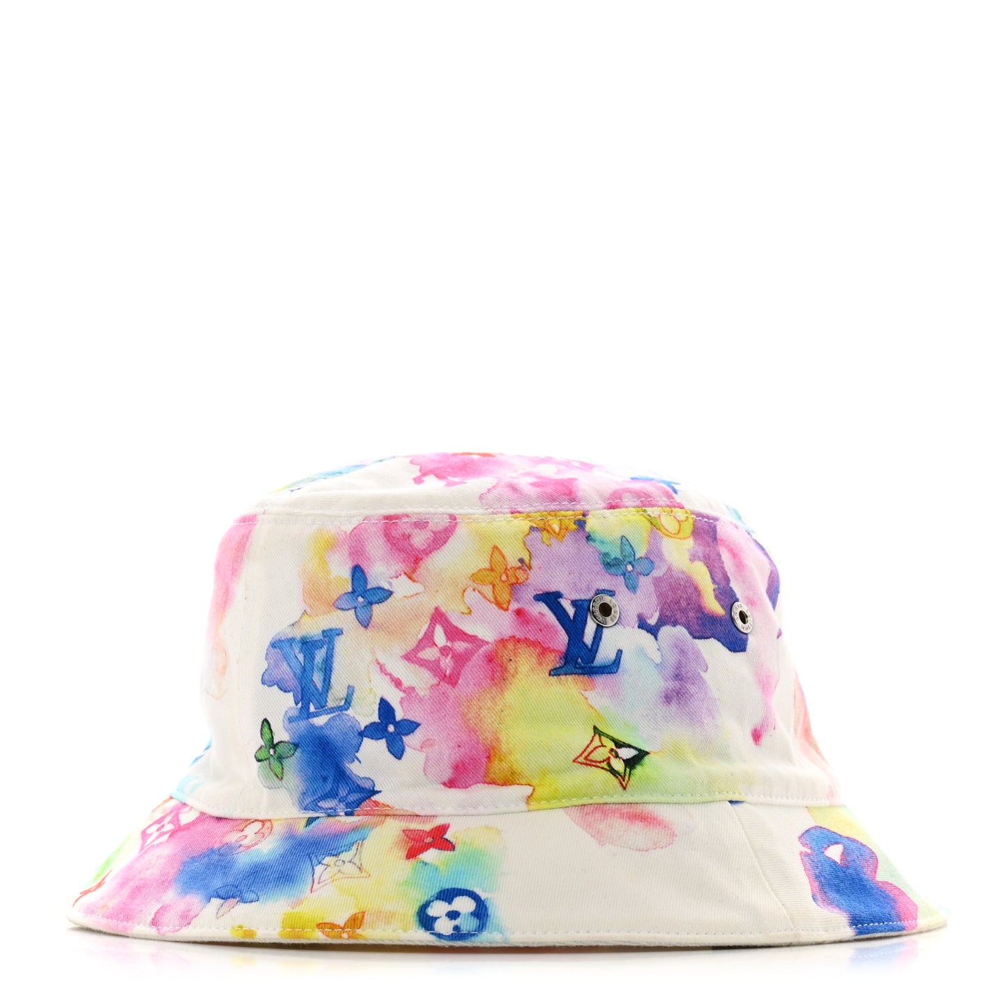 Watercolor Cotton Transformable Bob Bucket Hat 58 Multicolor