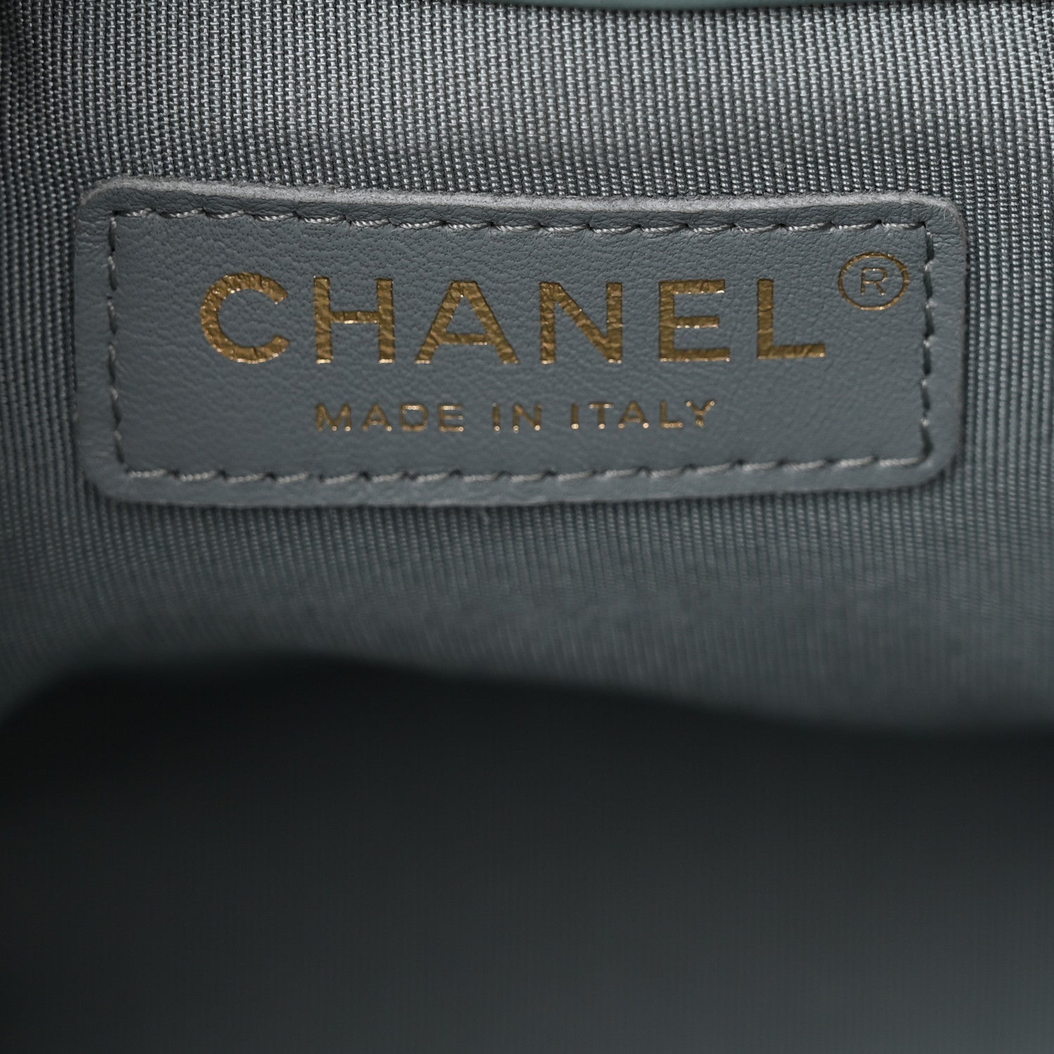 Chanel Crumpled Calfskin Coco Pleats Drawstring Bag Blue 6 of 11