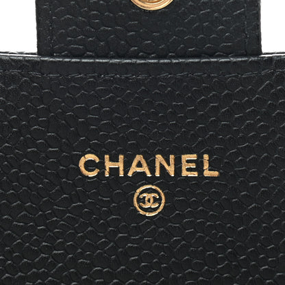 Chanel Caviar Quilted Large Gusset Flap Wallet Black 6 of 8