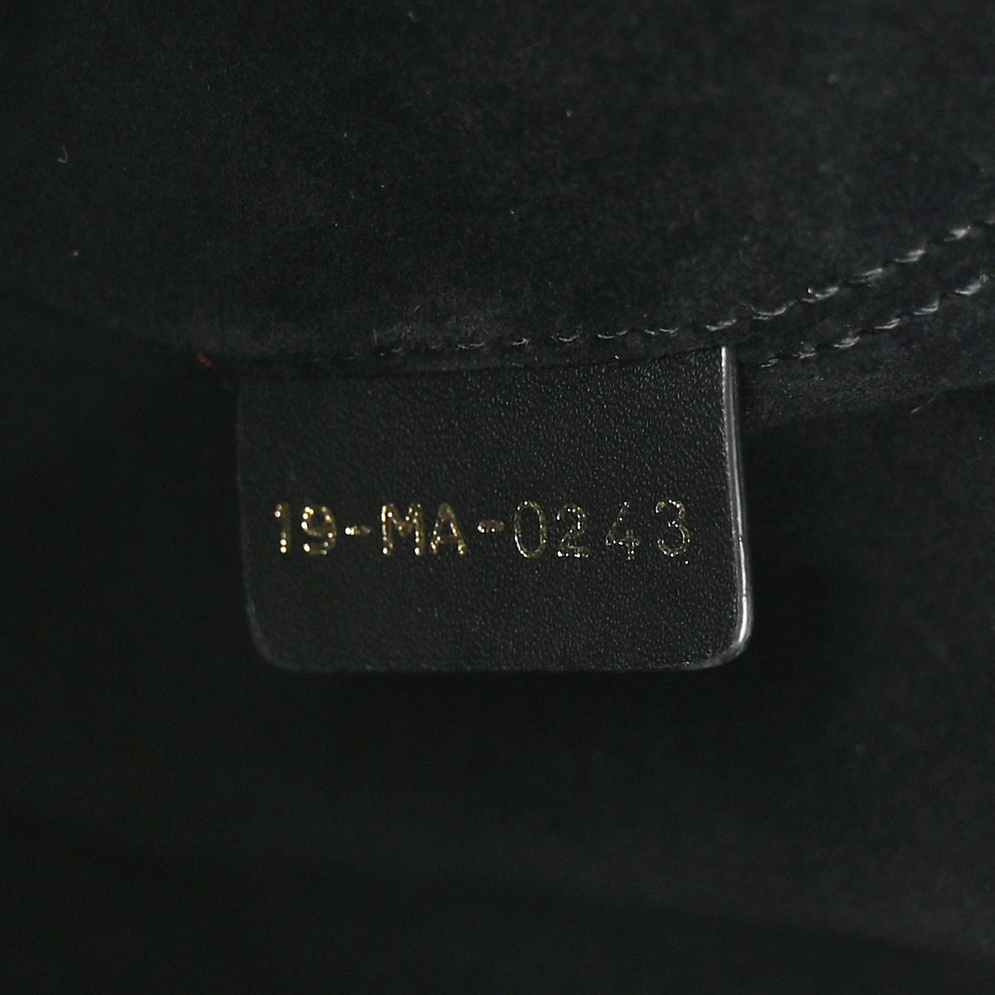 Calfskin Macrocannage Large Toujours Black