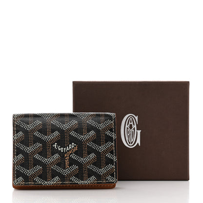 Goyard Goyardine Business Card Holder Black Gold 7 of 7