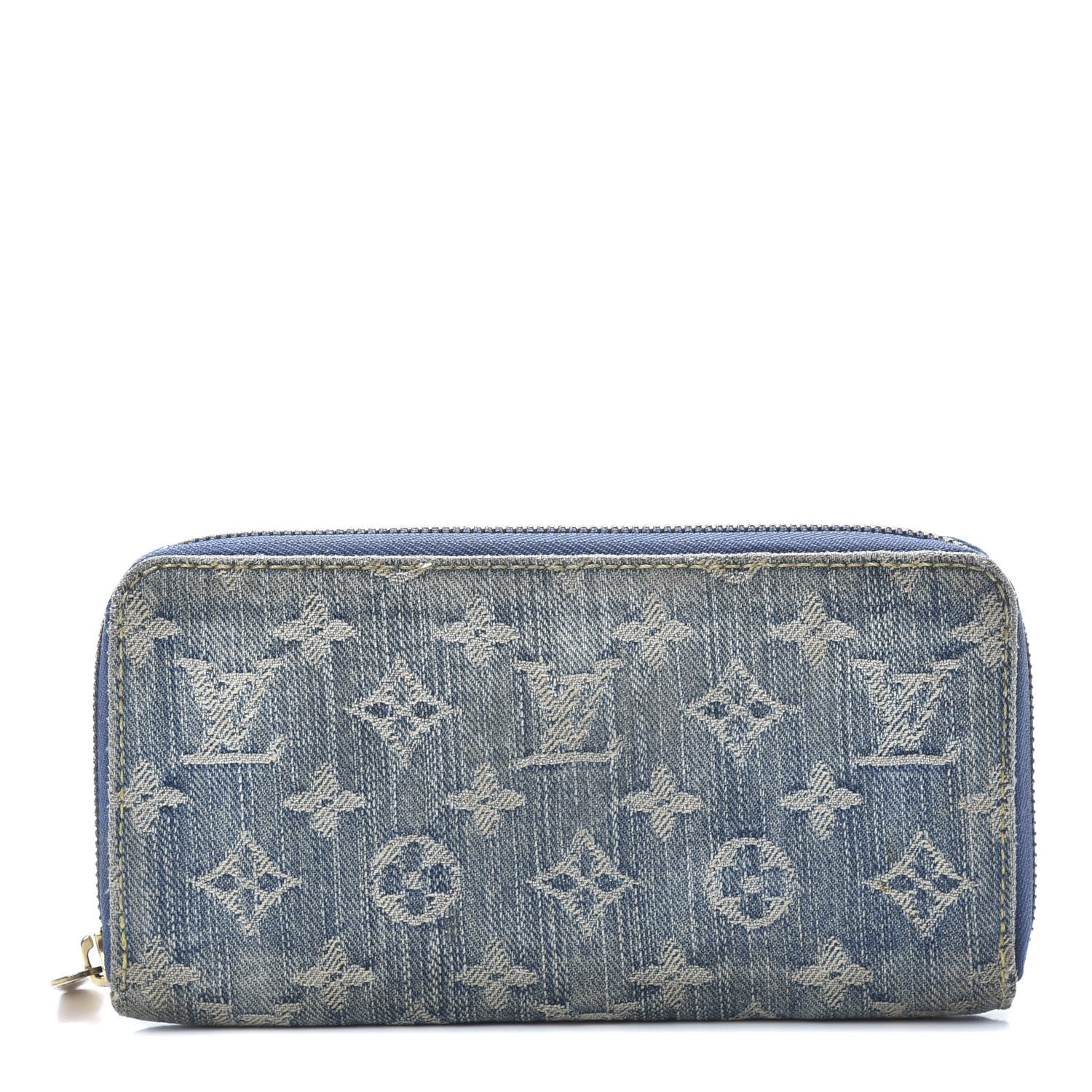 Louis Vuitton Monogram Denim Zippy Wallet Blue 1 of 15