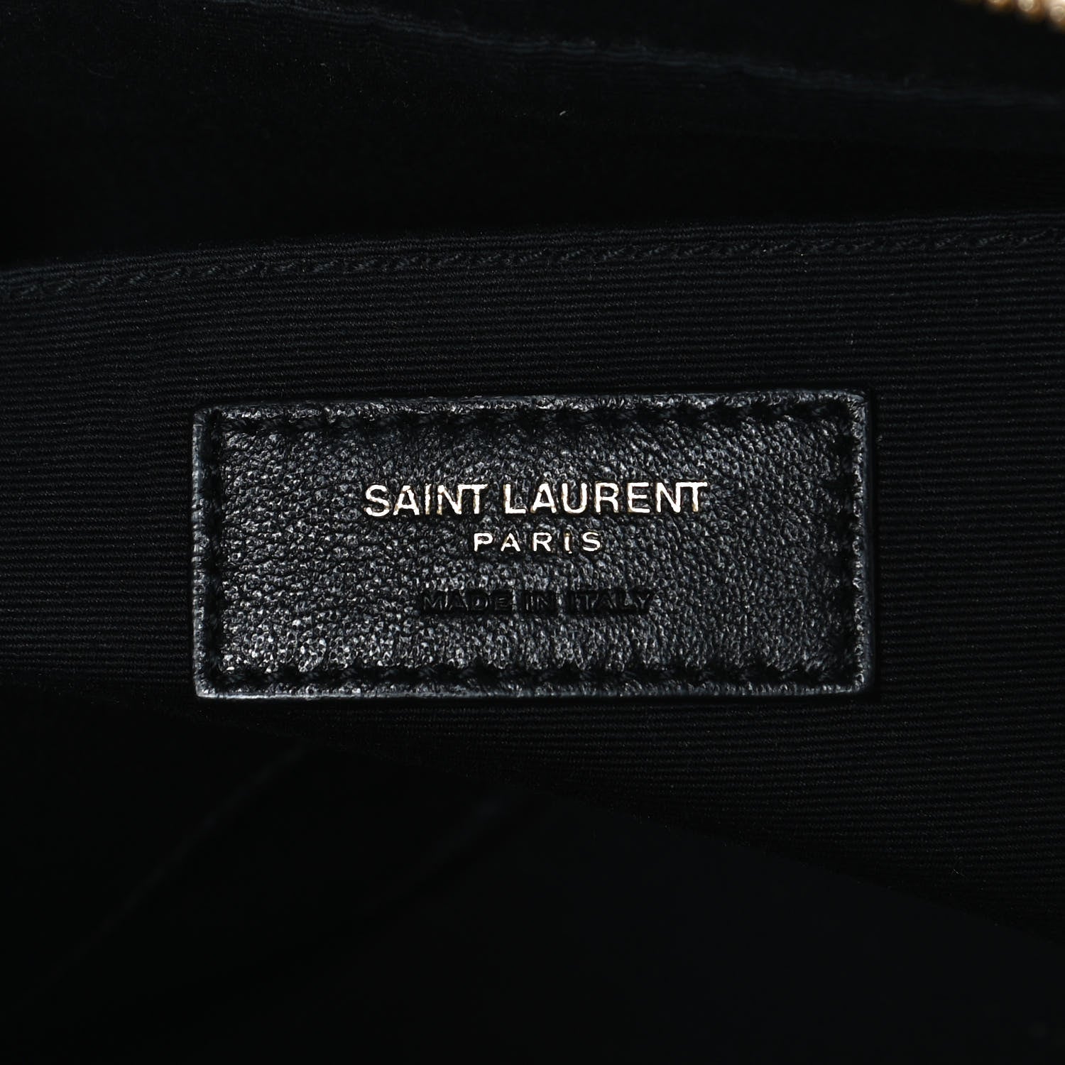 Saint Laurent Calfskin Matelasse Monogram Lou Camera Bag Nude Powder 6 of 11