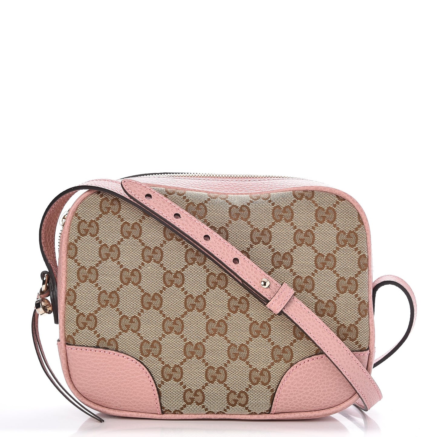 Monogram Mini Bree Messenger Bag Beige Soft Pink