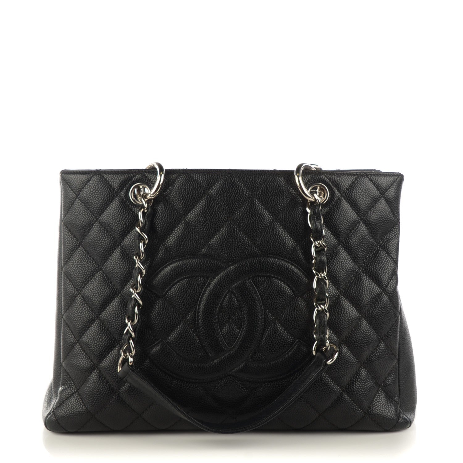 Chanel Caviar Quilted Grand Shopping Tote GST Black 1 of 7