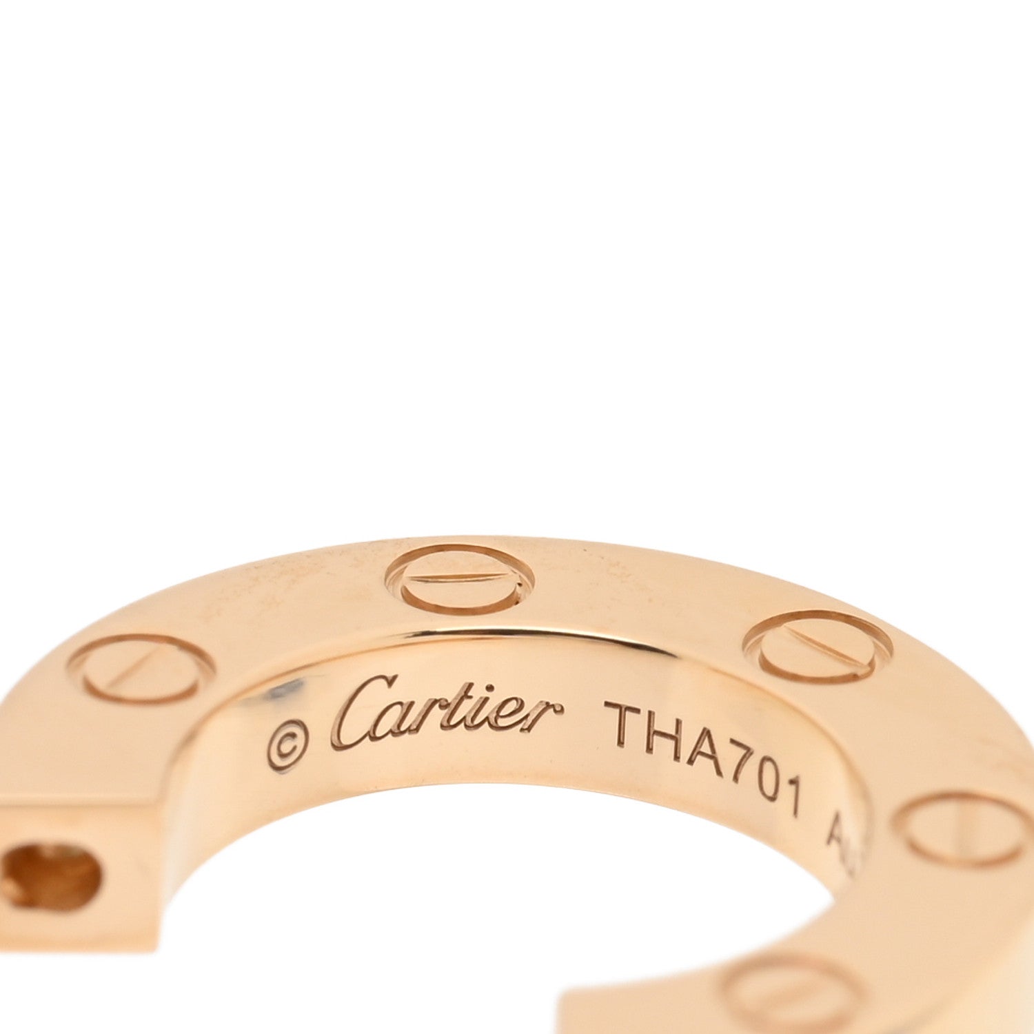 Cartier 18K Yellow Gold Single LOVE Hoop Earring 4 of 4