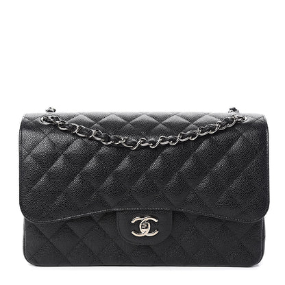 Chanel Caviar Quilted Jumbo Double Flap Black 1 of 13