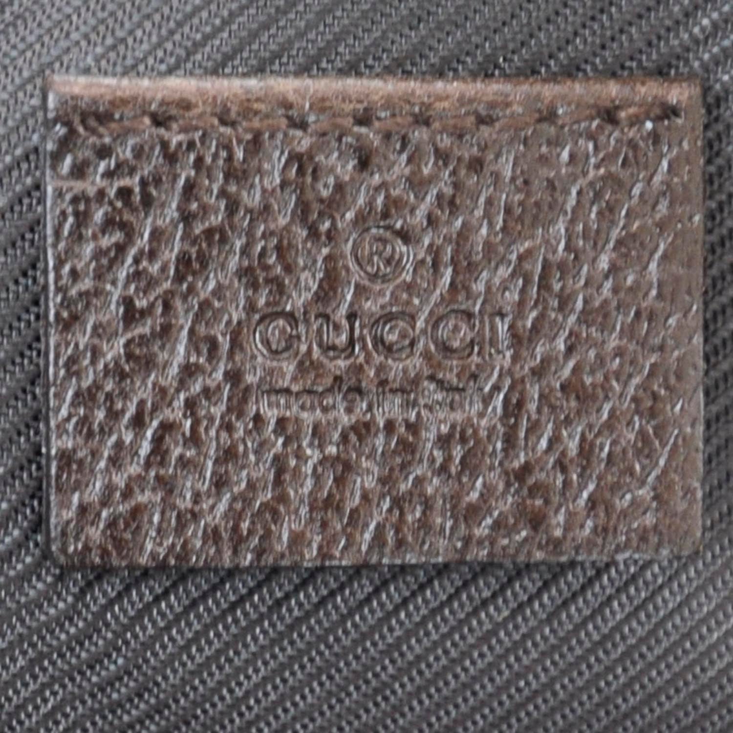 Gucci Monogram Calfskin Large Balthus Cosmetic Pouch Beige Ebony Cocoa 6 of 9