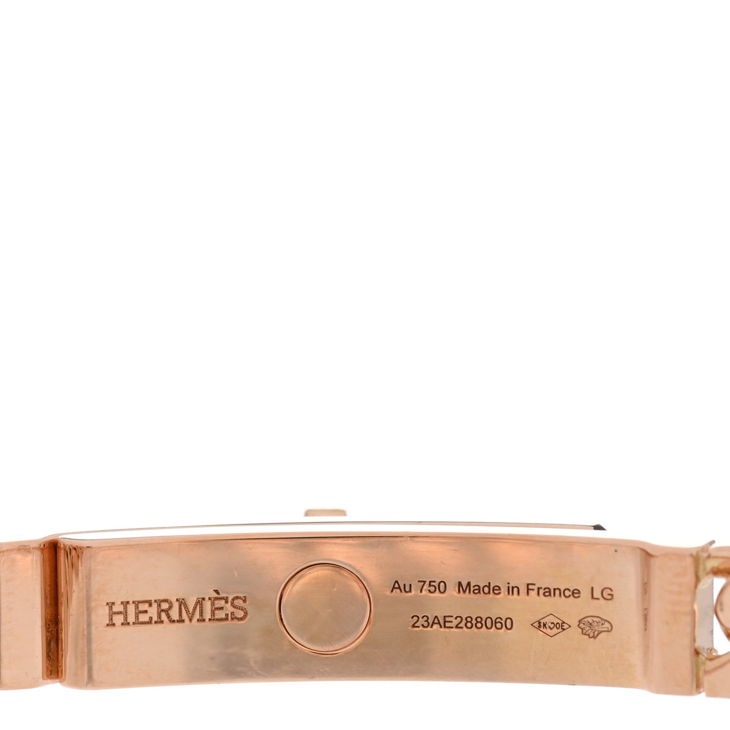 18K Rose Gold Diamond PM Kelly Chaine Bracelet LG