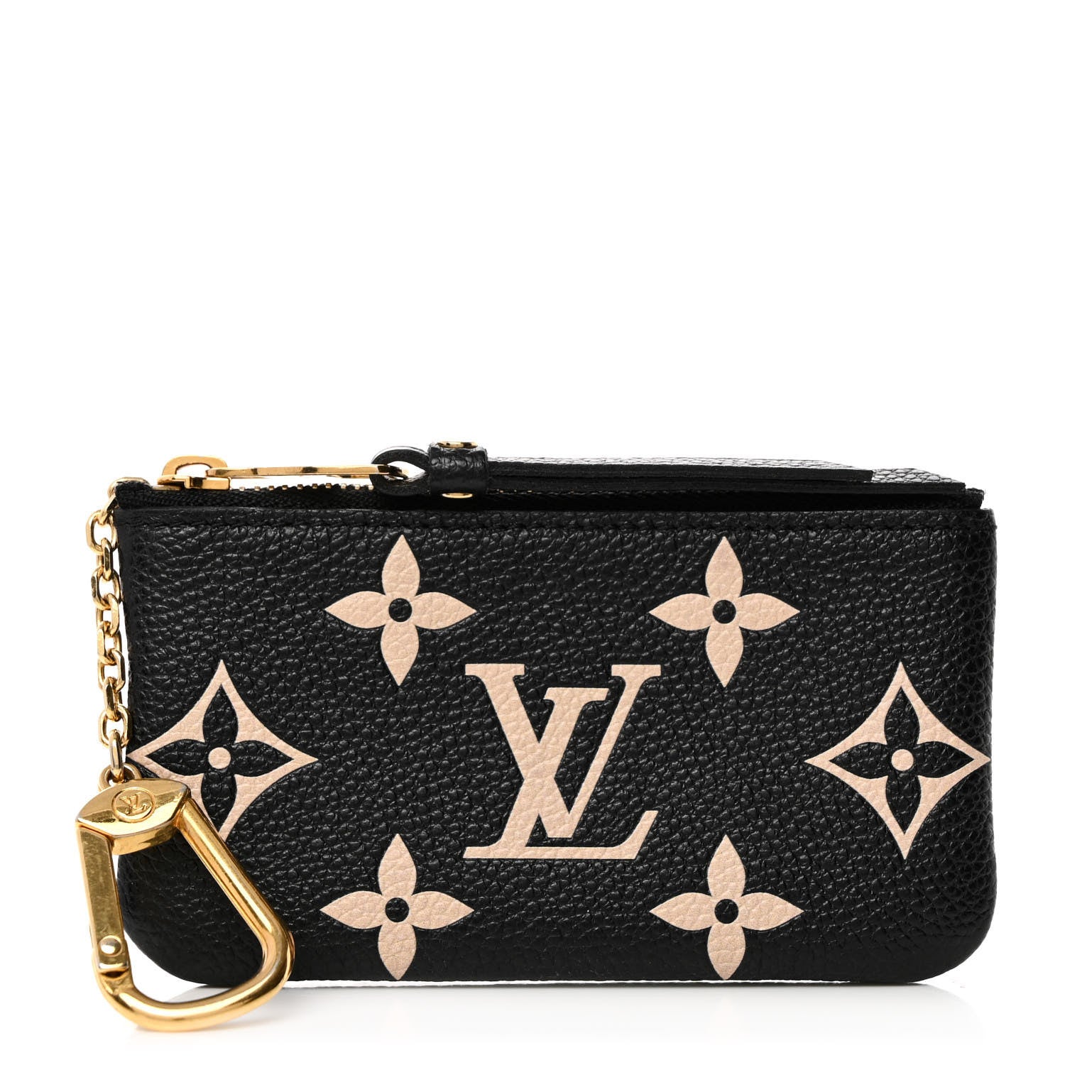 Louis Vuitton Empreinte Monogram Giant Key Pouch Black Beige 1 of 8