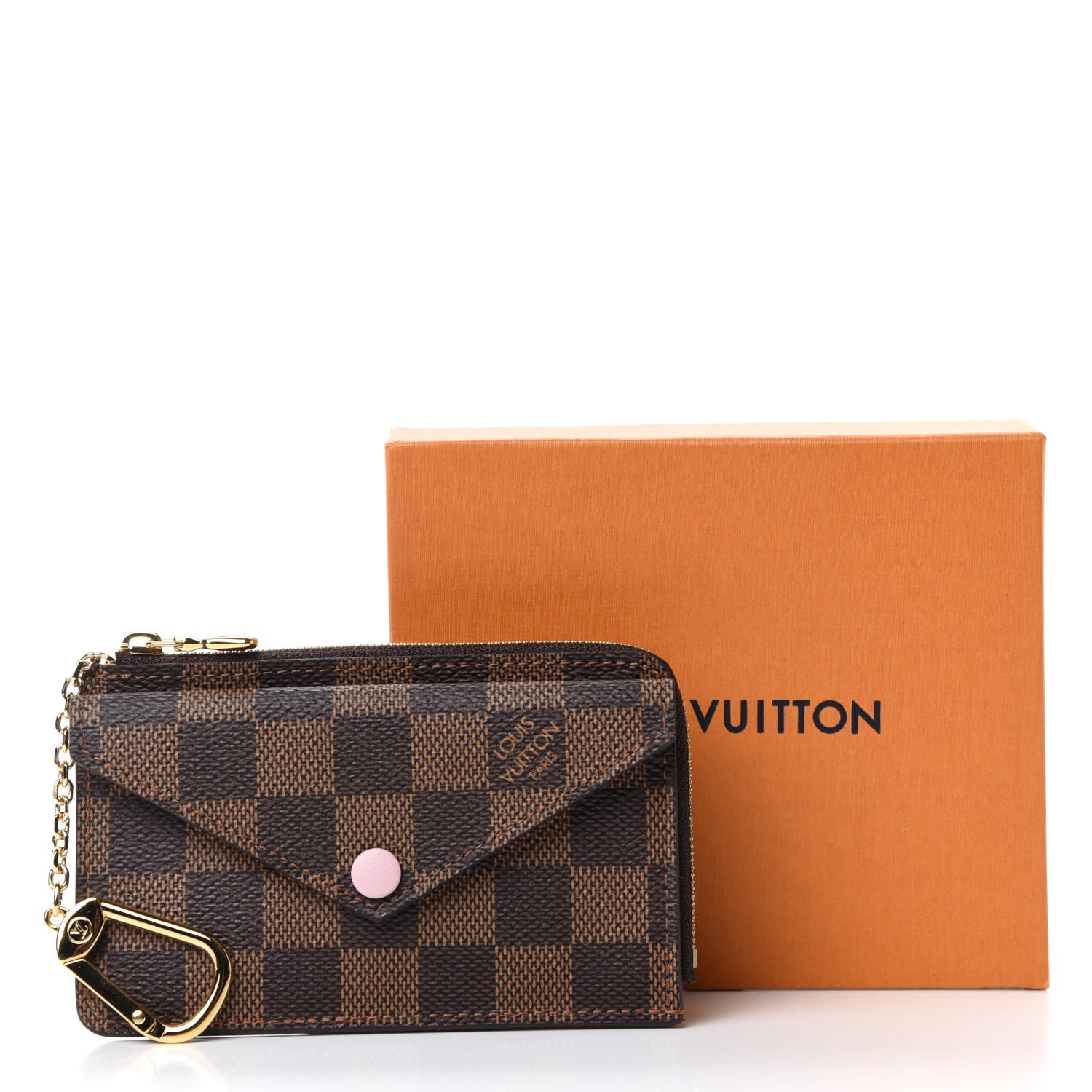 Louis Vuitton Damier Ebene Recto Verso Card Holder Rose Ballerine 7 of 7