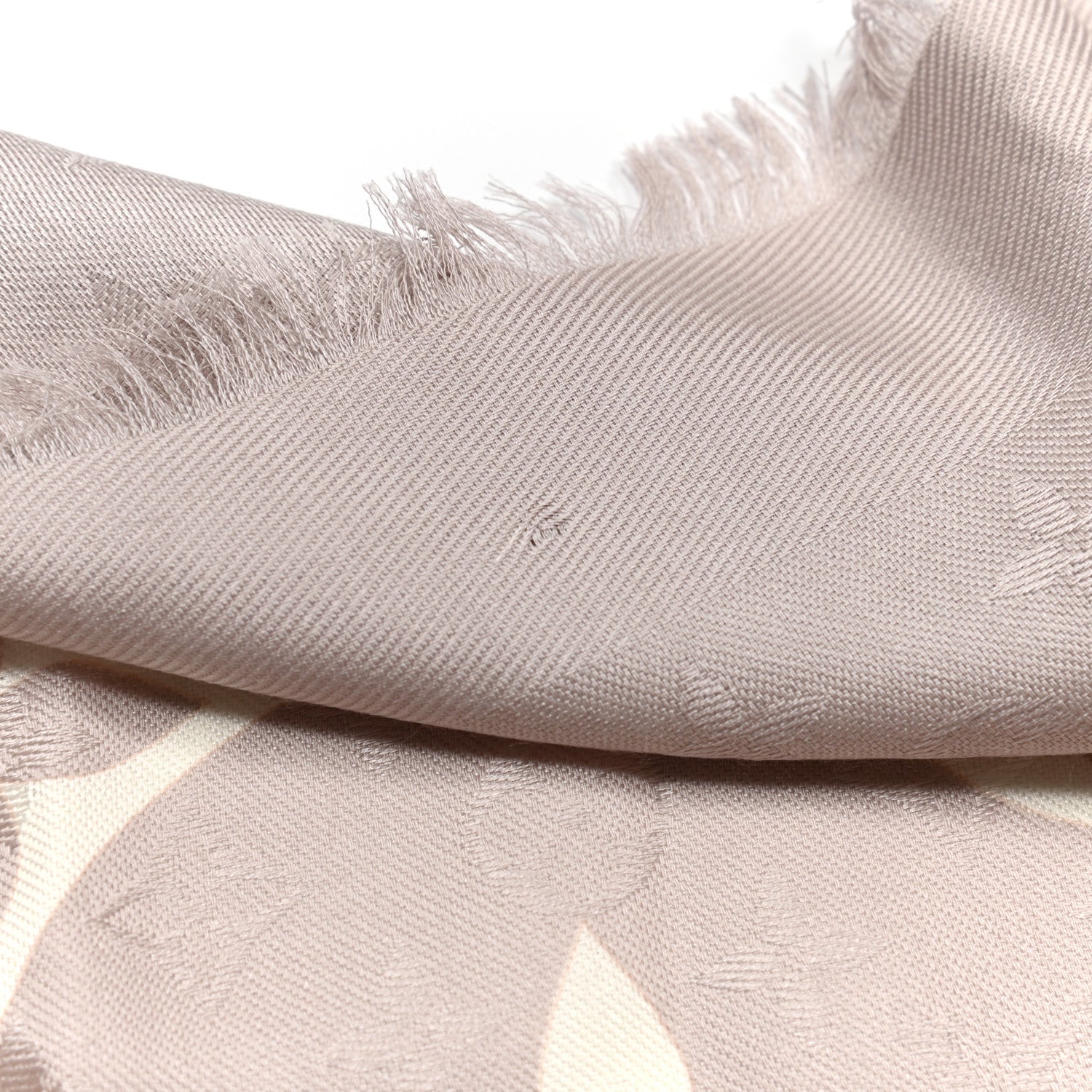 Louis Vuitton Wool Silk Gradient Monogram Shawl Sable Beige 4 of 4