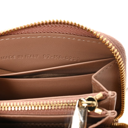 Christian Dior Lambskin Cannage Small Lady Dior Voyageur Coin Purse Rose Des Vents 7 of 8