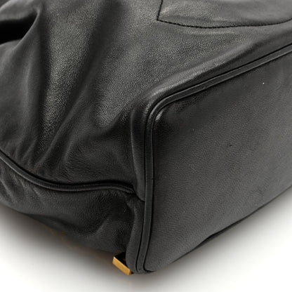Chanel Lambskin CC Drawstring Backpack Black 9 of 10