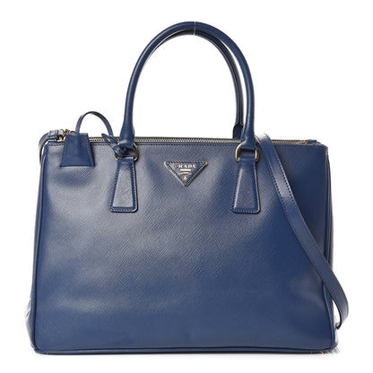 Prada Saffiano Medium Galleria Double Zip Tote Bluette 1 of 17