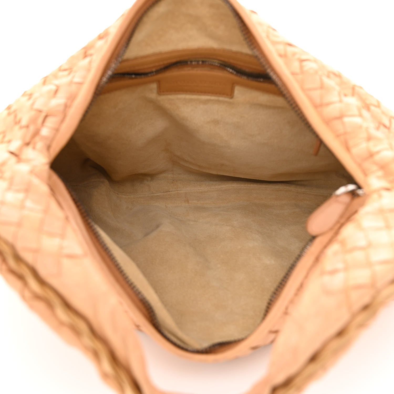 Bottega Veneta Nappa Intrecciato Embossed Medium Veneta Hobo Camel 4 of 9