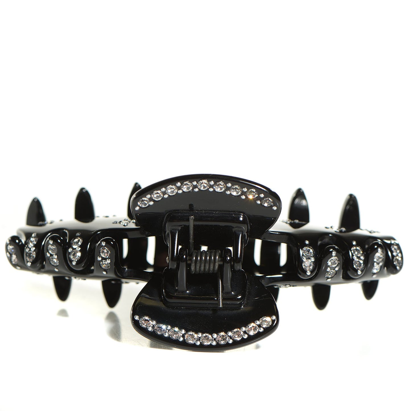 Crystal CC Hair Clip Black