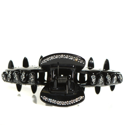 Chanel Crystal CC Hair Clip Black 4 of 4