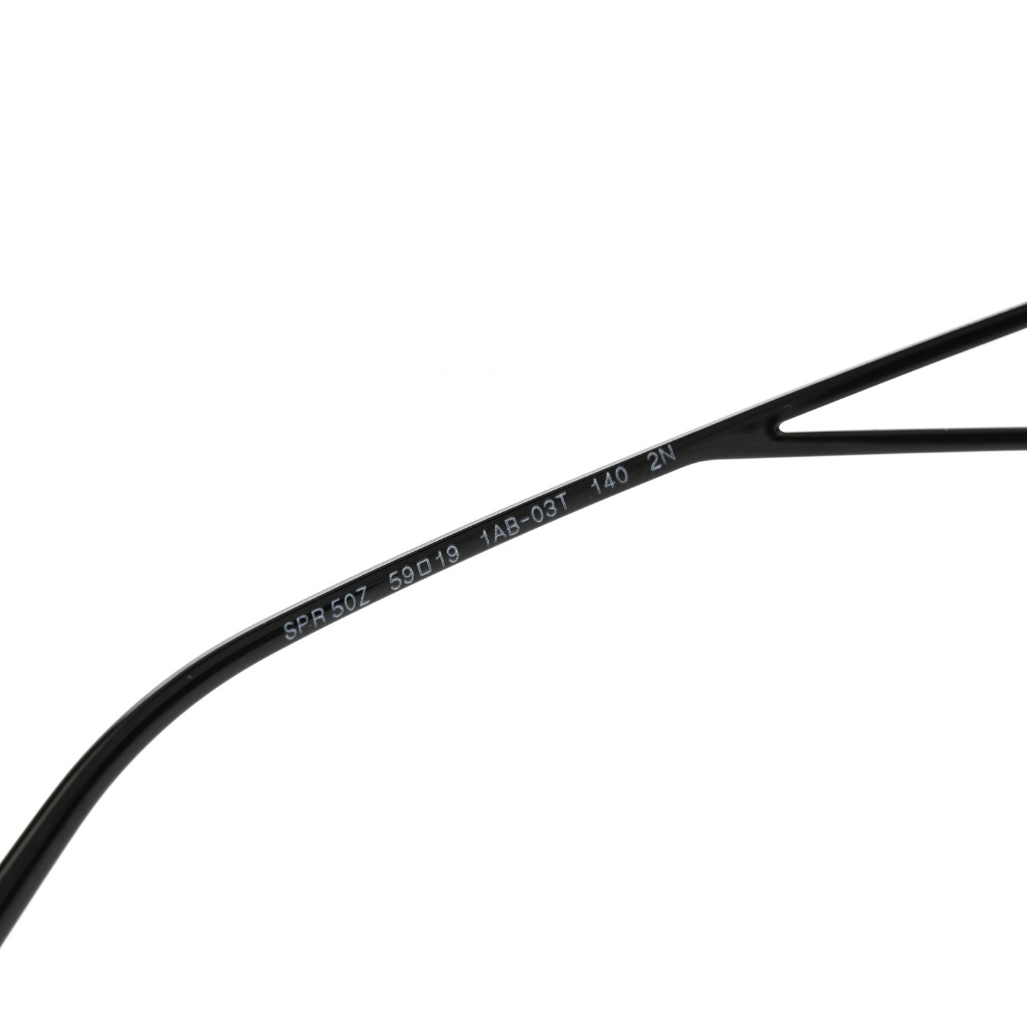 Prada Metal Symbole Triangle Logo Sunglasses SPR 50Z Black Grey 6 of 7