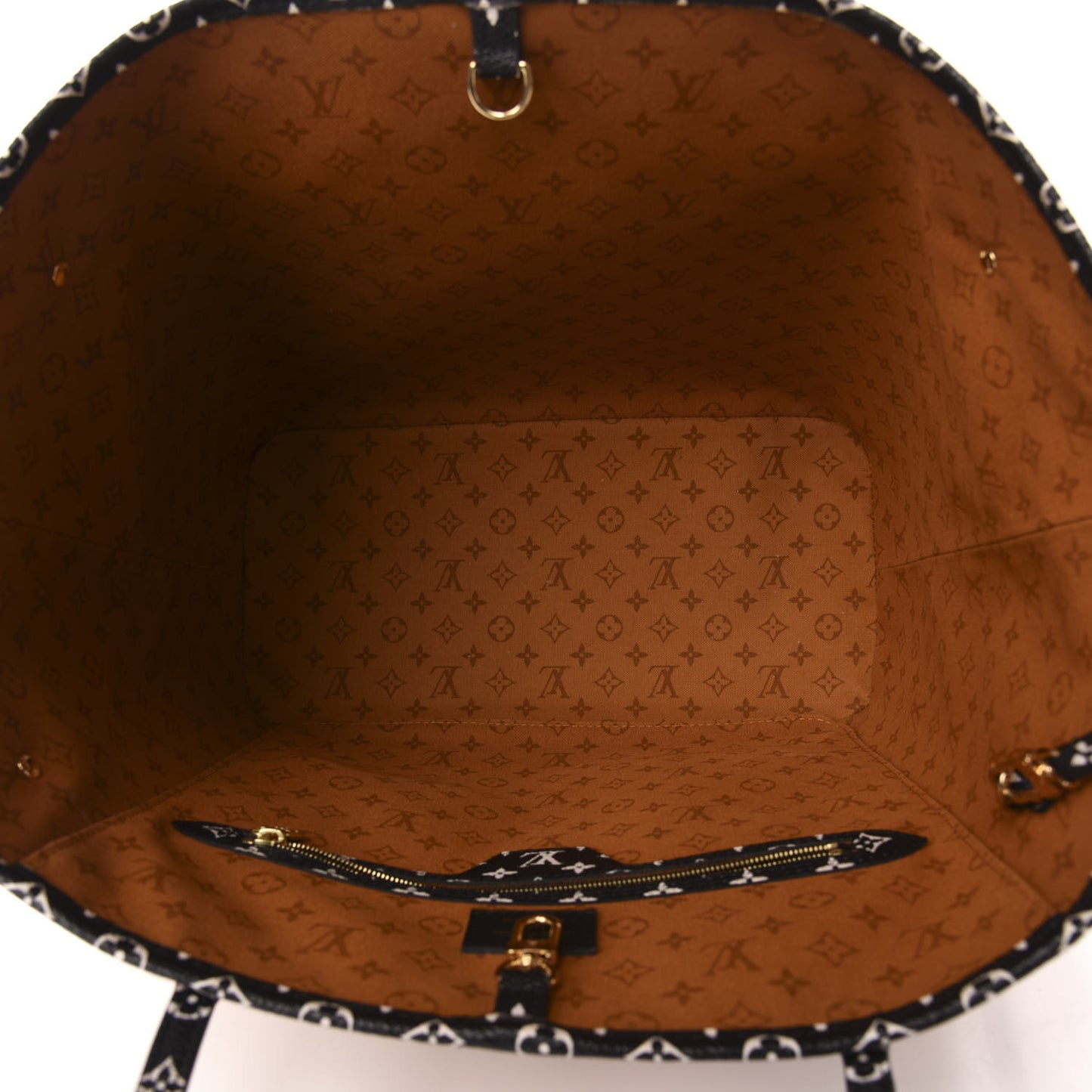 Monogram Giant Crafty Neverfull MM Creme Caramel