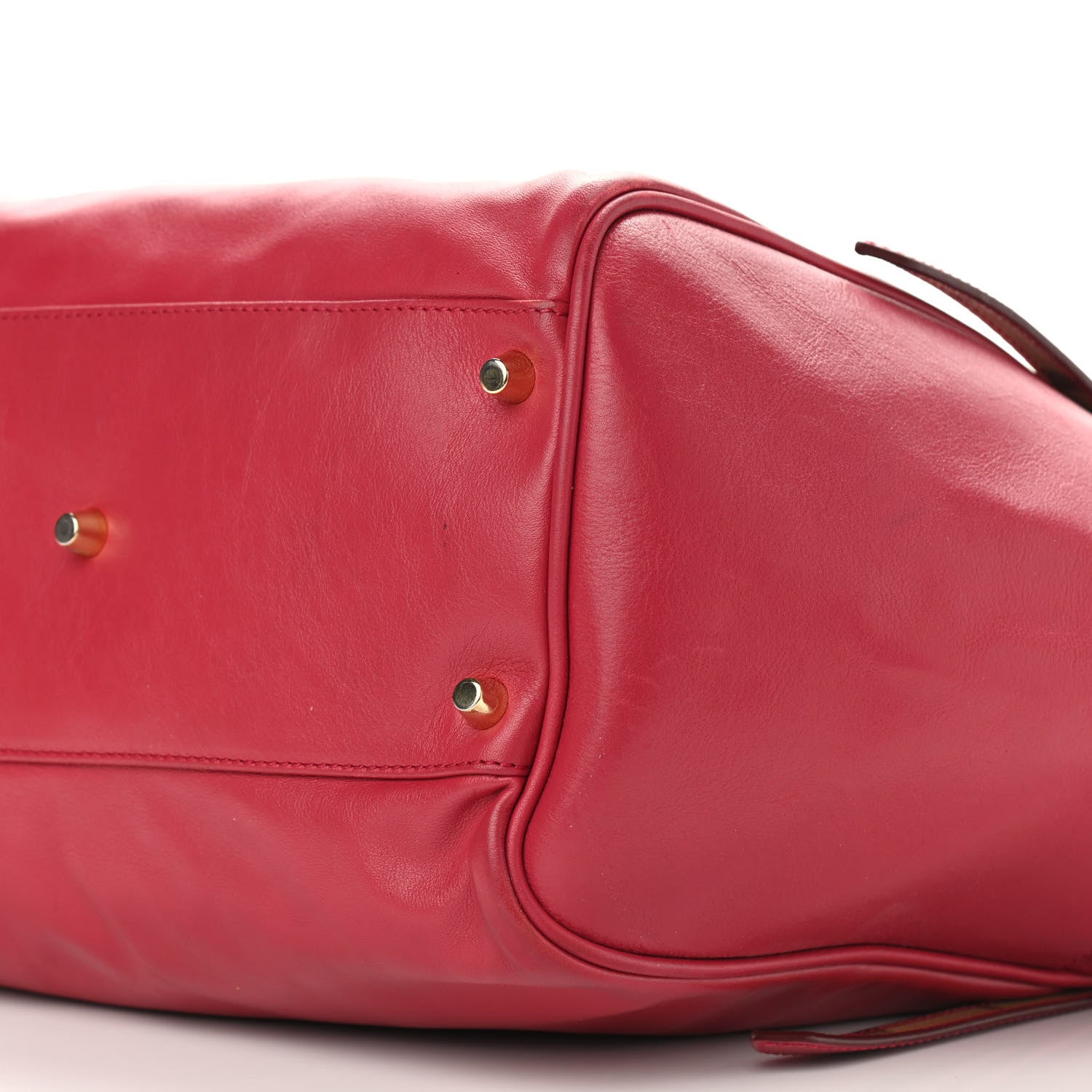 Burberry Calfskin House Check Small Canterbury Tote Raspberry 5 of 16