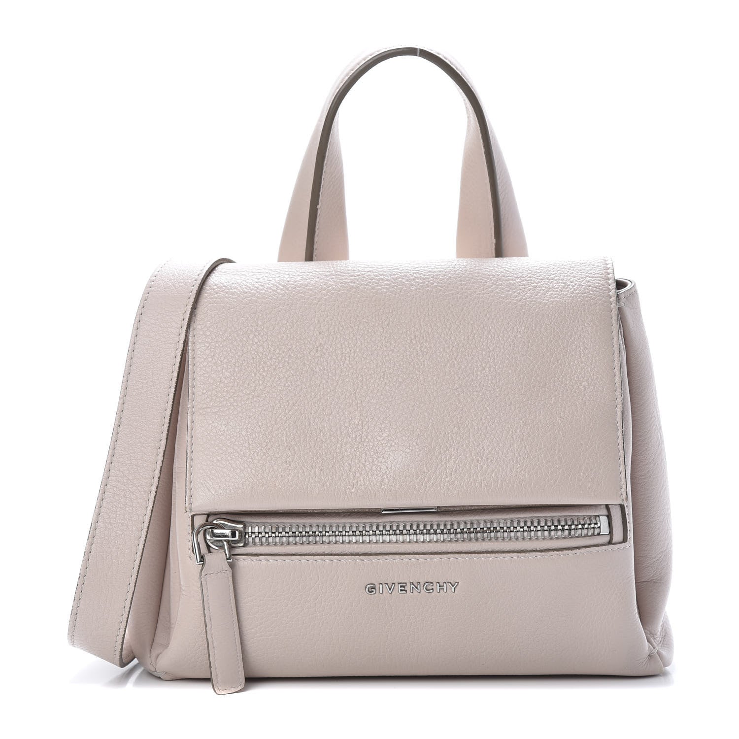 Givenchy Waxy Grained Calfskin Small Pandora Pure Flap Bag Nude Pink 1 of 13