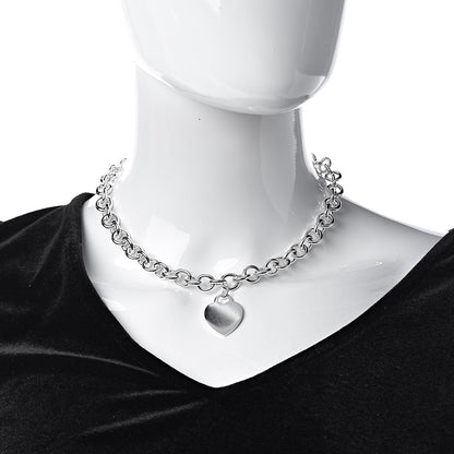 Tiffany Sterling Silver Heart Tag Necklace 2 of 5