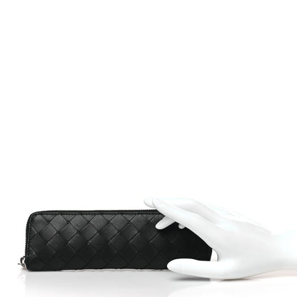 Bottega Veneta Nappa Intrecciato Long Zip Pouch Black 2 of 6