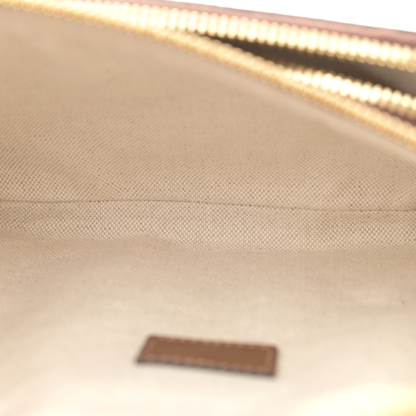 GG Supreme Monogram Textured Calfskin Retro Interlocking G Belt Bag Beige Ebony Brown Sugar