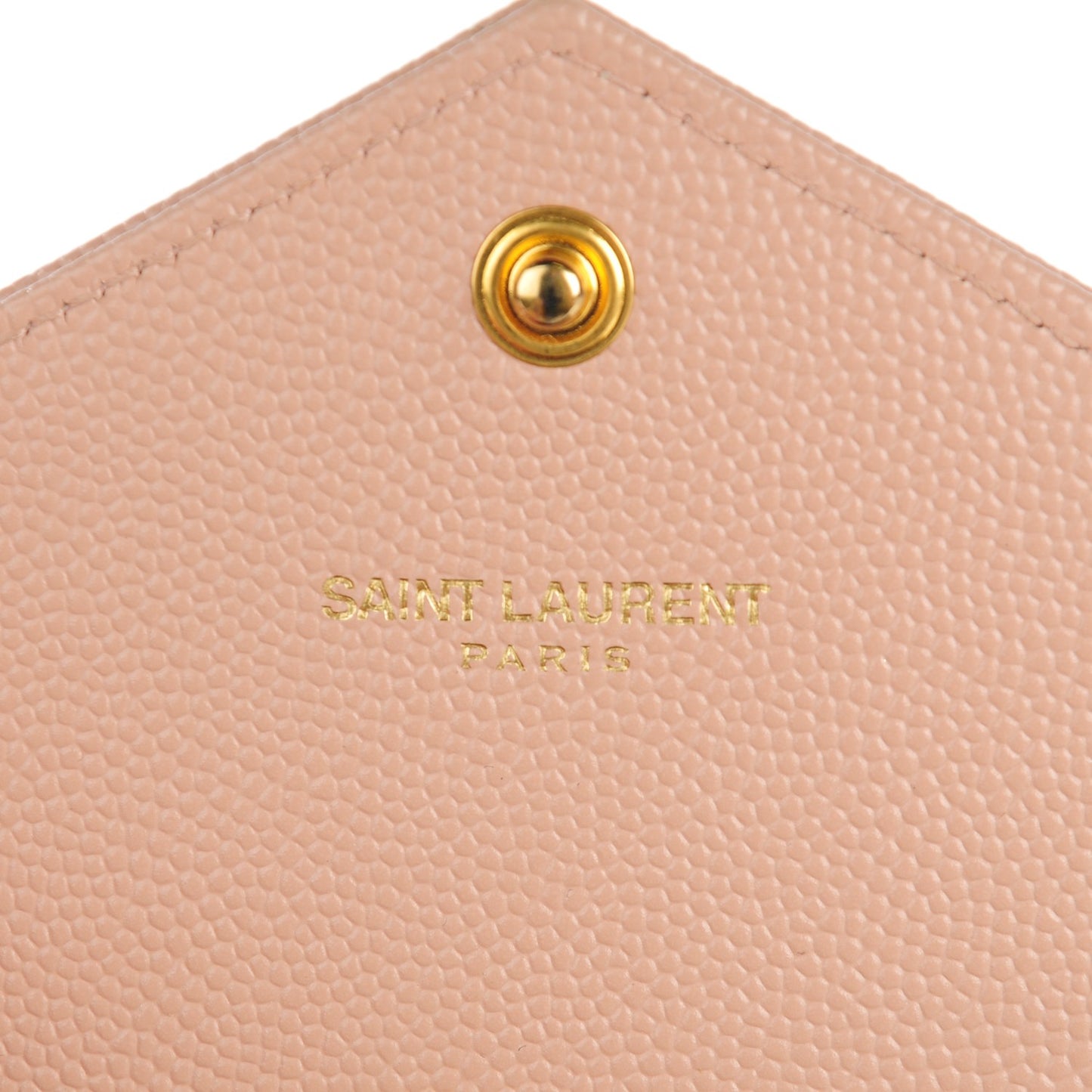 Grain De Poudre Matelasse Chevron Monogram Wallet Pale Blush