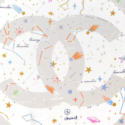 Chanel Silk Constellations CC Square Scarf Beige Multicolor 3 of 5