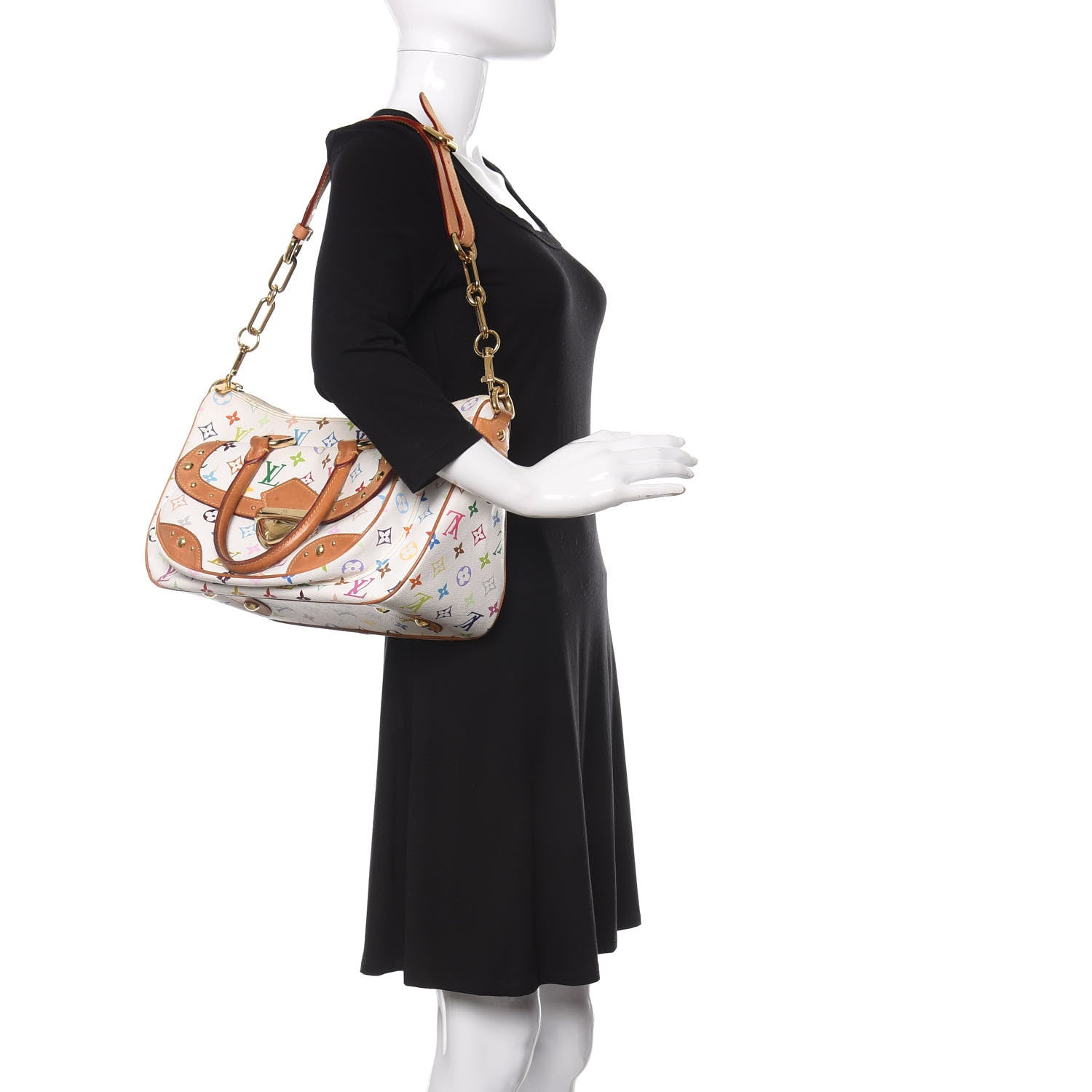 Louis Vuitton Monogram Multicolor Rita White 2 of 10