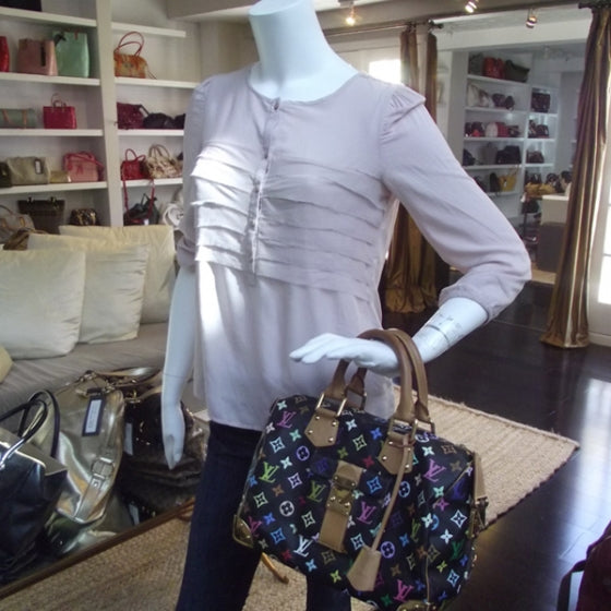 Louis Vuitton Monogram Multicolor Speedy 30 Black 2 of 9
