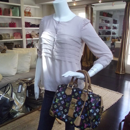 Louis Vuitton Monogram Multicolor Speedy 30 Black 2 of 9
