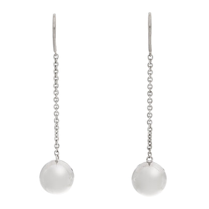 Tiffany Sterling Silver 10mm HardWear Ball Drop Earrings 1 of 5
