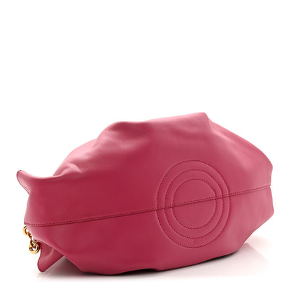 Loewe Shiny Nappa Calfskin Small Paseo Bag Magenta 4 of 9