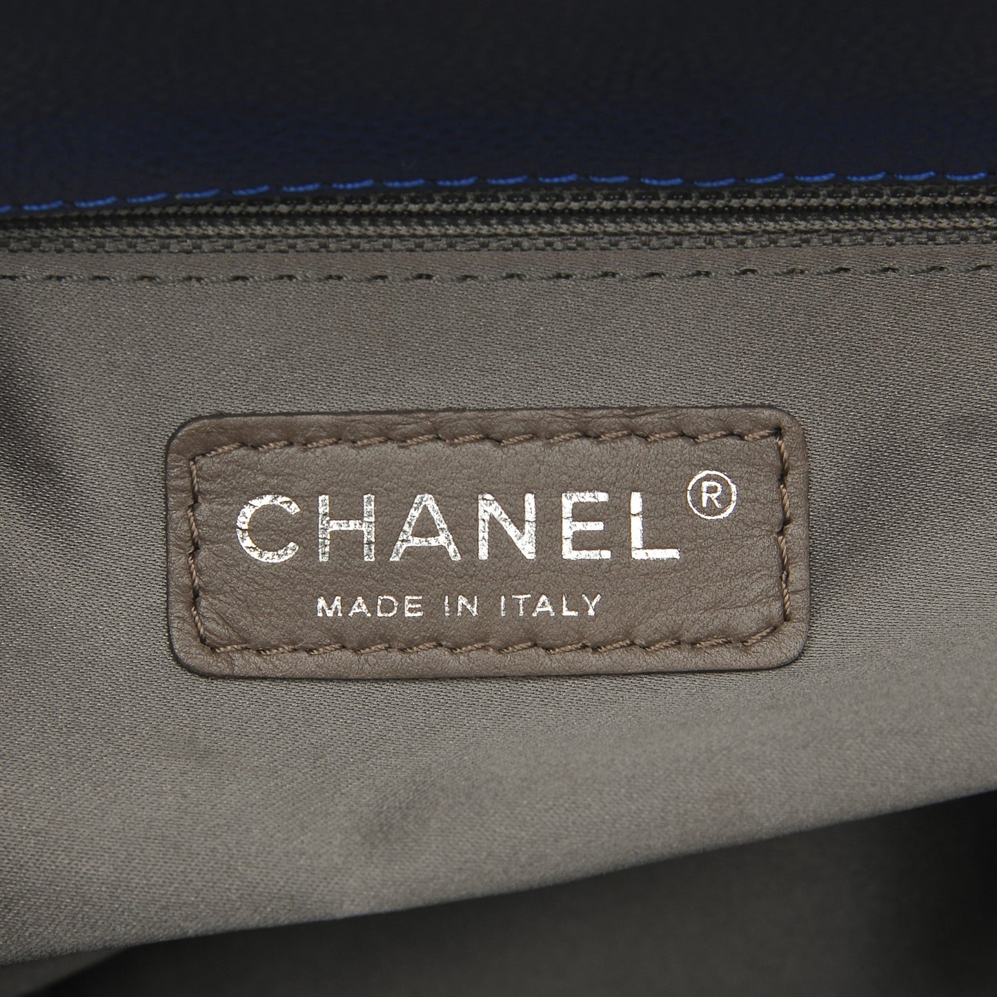 Glazed Caviar Grand Shopping Tote GST Dark Blue