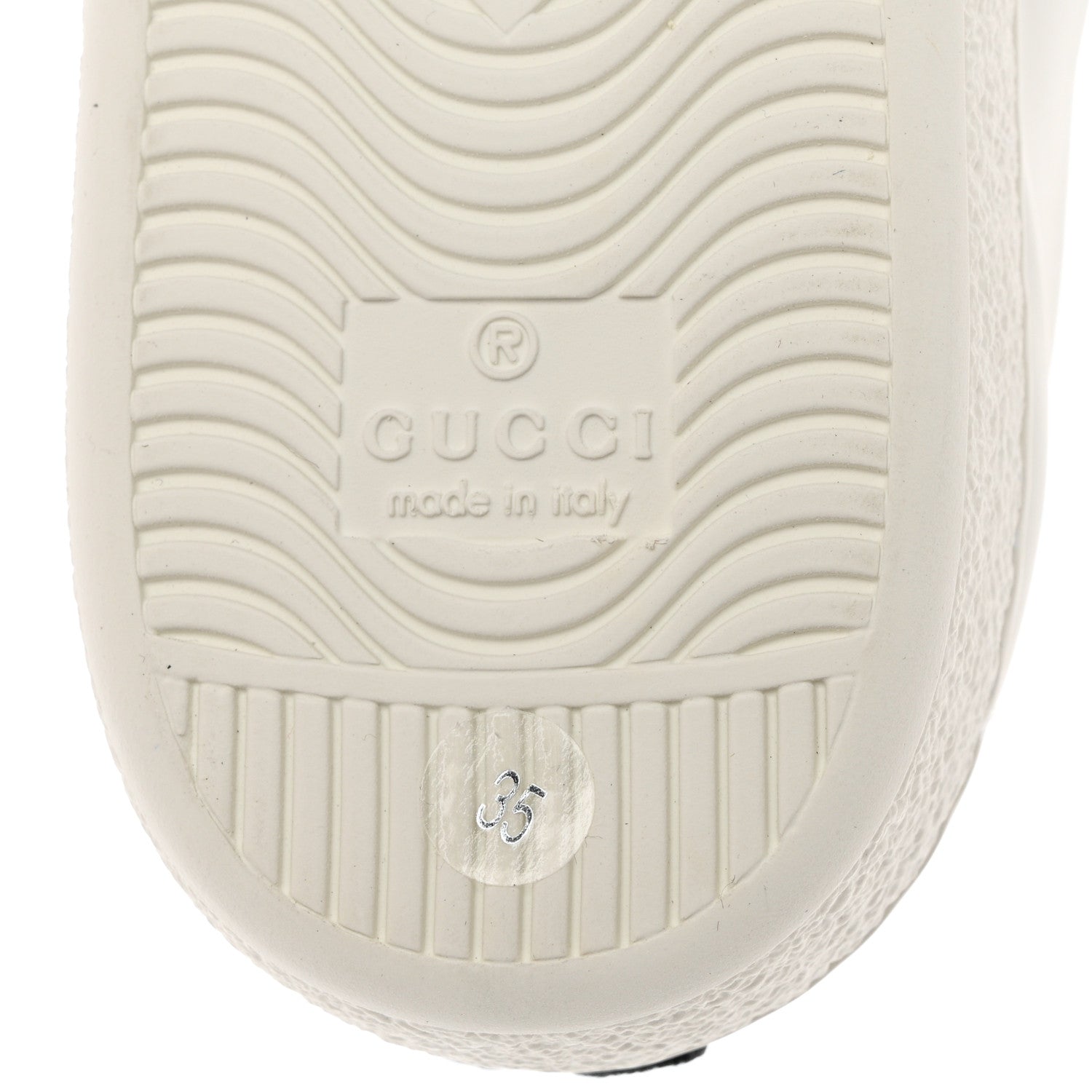 Gucci Calfskin Web Floral Embroidered Womens Ace Sneakers 35 White 8 of 9